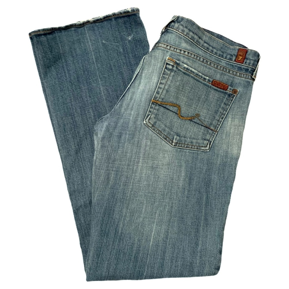 7 For All Mankind Men's Relaxed Light Wash Jeans